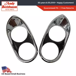 1961-1962 Chrysler 300 Newport Left & Right Headlight Bezel Cover Trim 1904434 - Picture 1 of 9