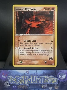 Pokemon Card Team Magma's Rhyhorn 67/95 EX Team Magma vs Team Aqua LP - Picture 1 of 2