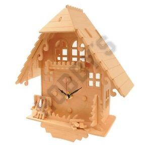 Cuckoo Clock: Wood Craft Assembly Wooden Construction Clock Kit
