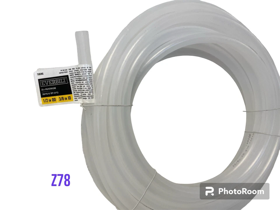 New Everbilt 1/2 In. O.D. X 3/8 In. I.D. X 25 Ft. Polyethylene Tube