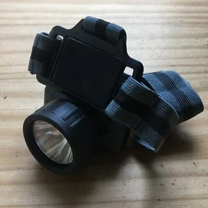 Vintage 1990s Military Green LED Head lamp Light Camping Hiking Forehead 2.75"W - Picture 1 of 4