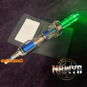 Doctor Who 12th Blue Metal Sonic Screwdriver LED Light Color Change Replica Prop - Picture 1 of 23
