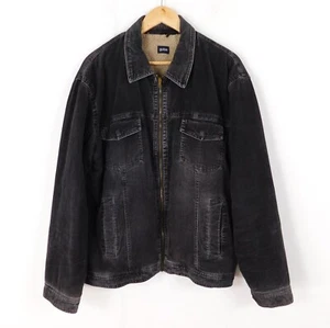 Guise Grey Cord Jacket Size Large Sherpa Lined Ranger Style Zip Fastening - Picture 1 of 6