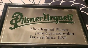 Espejo PILSNER URQUELL de colección marco de madera pintado negro - Imagen 1 de 7