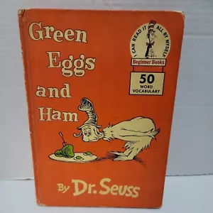 1960 Huevos verdes y jamón Dr. Seuss 50 palabras vocabulario primera edición - Imagen 1 de 7