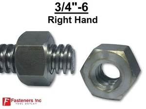 3/4"-6 Acme Heavy Hex Nut Right Hand 2G for Acme Threaded Rod RH 3/4-6 - Picture 1 of 2