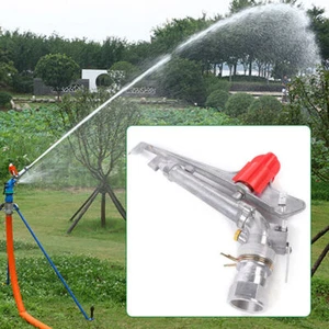 Irrigation Spray Gun 360° Large Impact Area Water Sprinkler Gun 1"-2.5" Garden - Picture 1 of 57