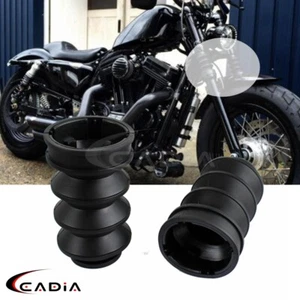 Para Harley Sportster XL883 1200 Motocicleta 39mm Horquilla Polainas Botas Gators - Par - Imagen 1 de 5