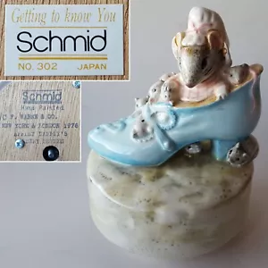 Schmid Beatrix Potter Old Woman in a Shoe #302 Music Box. Getting To Know You - Picture 1 of 16