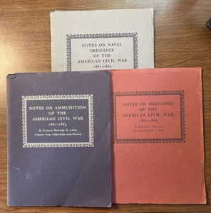 Lot of 3 Notes on American Civil War Booklets ~ Ammunition Naval Ordnance - Picture 1 of 16