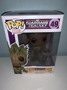Funko Pop Marvel Movies Guardian's of the Galaxy - Mossy Groot #49 IN PROTECTOR - Foto 1 di 10