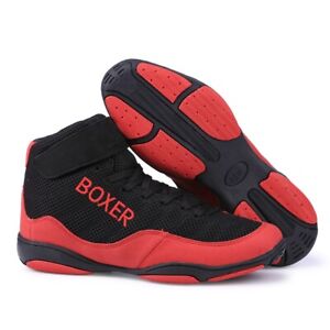 Unisex Wrestling Sneakers Breathable Anti-slip Boxing Shoes Lightweight Trainers