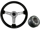 Black Chrome Ts Steering Wheel + Boss Kit For Nissan Primastar 060