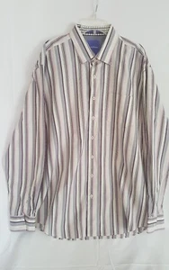 Tommy Bahama Multi-Color Striped LS Syrah Button Shirt T34109, XLT - Picture 1 of 6