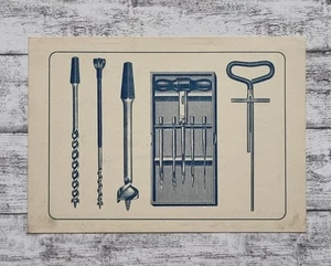 Wolff Werner Schmalkalden Bohrer Stahlwaren Fabrik Reklame Vintage Postkarte alt - Picture 1 of 2