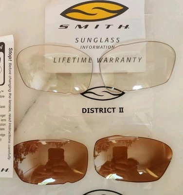 Lentes deslizantes Smith Optics Disctric II secuela II marrón y transparente - reemplazos Foto 1 de 2