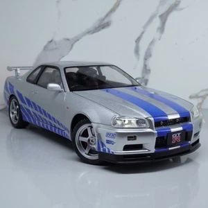 Nissan Skyline GTR R34 Fast & Furious Livery – 1:18 Scale Diecast Model Car JDM - Picture 1 of 12