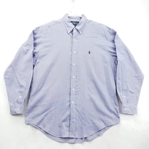 Ralph Lauren Yarmouth Oberhemd Herren 16 34/35 blau weiß Button Down Baumwolle - Bild 1 von 10