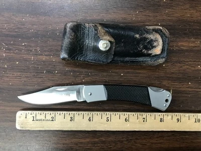 Kershaw Black Gulch knife 3340 premier edition 1996 W/ Leather sheath - Image 1 of 4