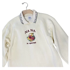 Sudadera De Colección Nana Is Especial Bordada Abuela Cottagecore LEER PARA LA TALLA - Imagen 1 de 6