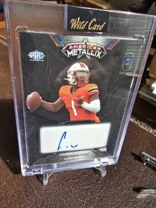 CAM WARD 2023 AMERICAN METALLIX AUTO 1/1 WMMF-CNA HURRICANES TITANS - Picture 1 of 2
