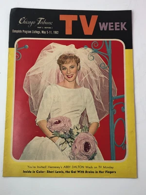 Chicago Tribune TV Week May 5-11, 1962-Hennesey's ABBY DALTON Weds on TV Monday - Image 1 of 4