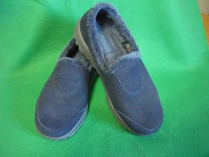 Zapatos sin cordones Skechers azules de gamuza Go Step forrados de imitación para mujer talla 7,5 usados en excelente estado - Imagen 1 de 7