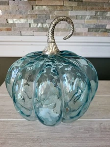 Calabaza Turquesa Transparente Calabaza Otoño LED Batería Acción de Gracias Decoración - Imagen 1 de 9