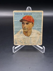 1933 Goudey Monte Weaver basso grado #111 senatori di Washington spedizione gratuita - Foto 1 di 2
