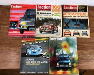 5x L'ACTION AUTOMOBILE Nr 55 - 64 (1965) 81 (1967) 92 - 94 (1968) En bon état - Foto 1 di 5