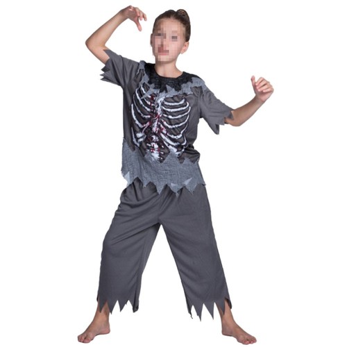 VETEMENTS Costume Zombie Halloween Bambini Classico Costume Cosplay Bambini Costume (Grigio M)