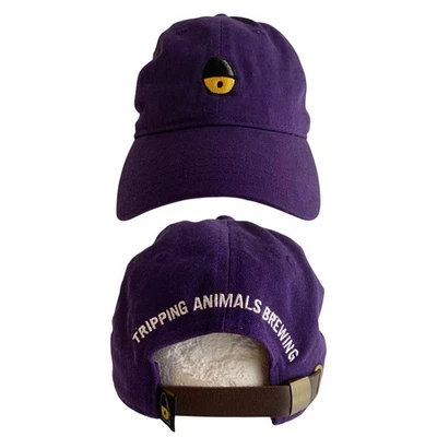 Gorra de cuero con tirantes púrpura Tripping Animals Brewing Foto 1 de 4