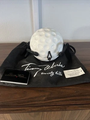 TIMMY WOODS MINAUDIERE CLEAN DIMPLED GOLF BALL WHITE CLUTCH CROSS BODY BAG - Image 1 of 4