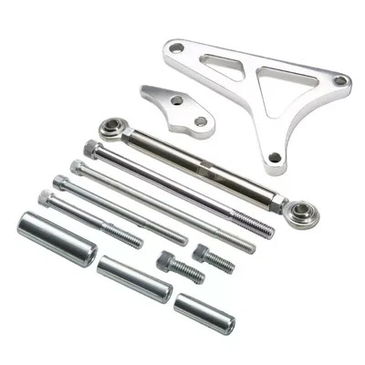 Ford V8 289 302 Windsor Alternator Bracket Driver Side Mount Polished Alloy - Image 1 of 2