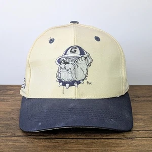 Used Vintage Georgetown Hoyas Fitted Hat, Top of The World White & Blue, Size 6¾ - Picture 1 of 15