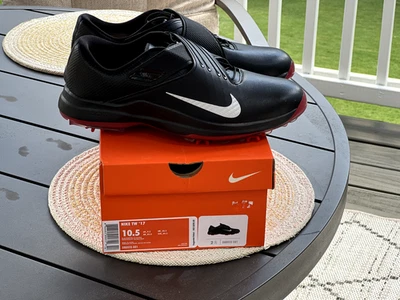 Zapatos de golf Nike TW 2017 Tiger Woods negros metálicos plateados talla 10,5 Foto 1 de 4