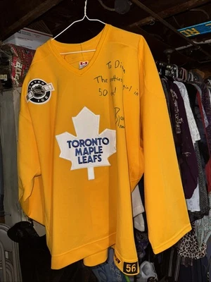 Toronto Maple Leafs Yellow Jersey Size 56 Jofa - Image 1 of 4