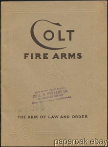 Original 1932 Colt Revolvers & Automatic Pistols Catalogue - Picture 1 of 5