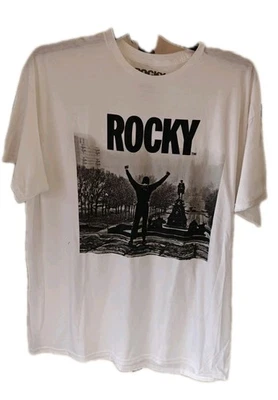 NWT Rocky T-Shirt Top of the Stairs White Tee Size XL (46/48) - Image 1 of 3