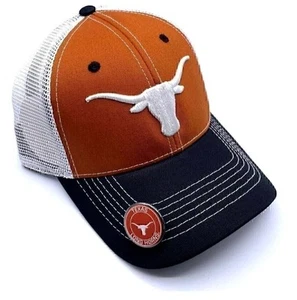 TEXAS LONGHORNS HAT TWO TONE MESH TRUCKER NCAA COLLEGE FOOTBALL TEAM NEW CAP - Picture 1 of 5