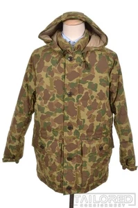 TODD SNYDER Green Camoflauge Nylon Mens Jacket Coat - LARGE - Picture 1 of 9