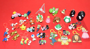 Lot Super Mario Bros Bag Clip Figures Toys Donkey Kong Yoshi Toad Kappa Luigi