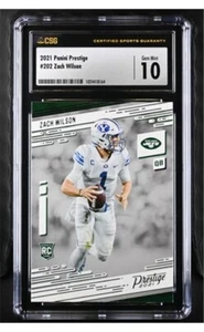 2021 Panini Prestige 202 Zach Wilson RC CSG 10 Gem Mint - Picture 1 of 2