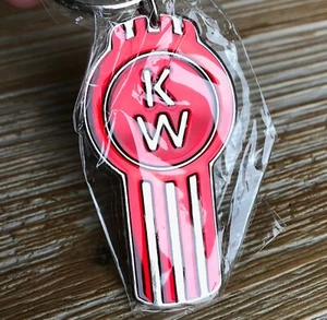Kenworth Keychain - Authentic Red Bug Pewter Epoxy Key Chain Tag - Bild 1 von 3