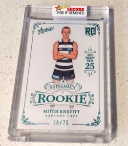 2022 Supremacy Rookie Mitch Knevitt Geelong Blue 38/75 RPB25 - Picture 1 of 2
