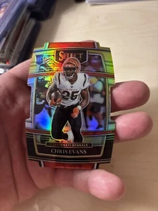 2021 Select Yellow & Black Die Cut Concourse RC Prizm Chris Evans #96 Bengals - Picture 1 of 2