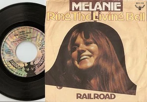 MELANIE RING THE LIVING BELL & RAILROAD GERMAN 45+PS 1972 FOLK COUNTRY - Bild 1 von 2