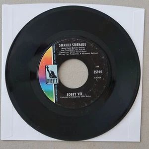 BOBBY VEE SWAHILI SERENADE/COME BACK WHEN YOU GROW UP VINYL 45 LIBERTY VG 16-2 - Picture 1 of 2