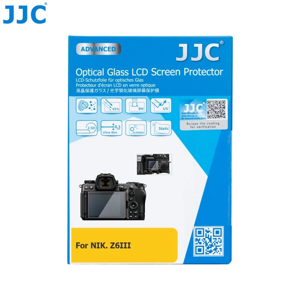 JJC GSP-Z6M3 Ultra-Thin Glass Protector For NIKON Z6 III Camera - Image 1 of 4