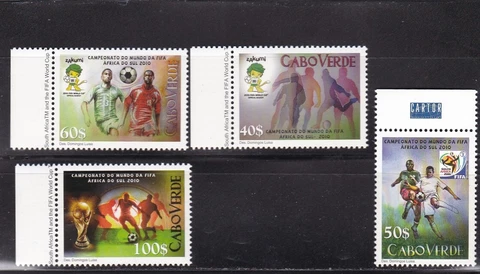 Cape Verde soccer cup in South Africa mnh set 2010 Cover